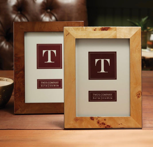 Burled Wood 5x7 Photo Frame