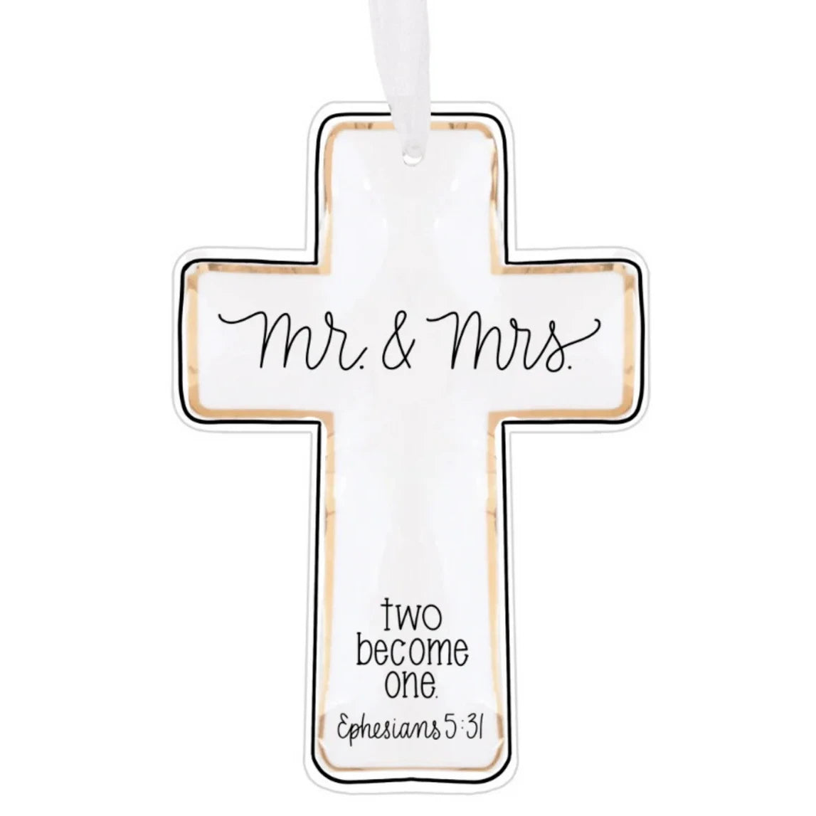 Mr. and Mrs. Two Become One Cross