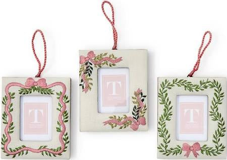 Holiday Embroidered Photo Frame