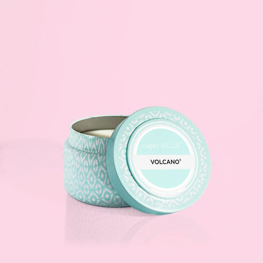 Volcano Aqua Signature Printed Travel Tin