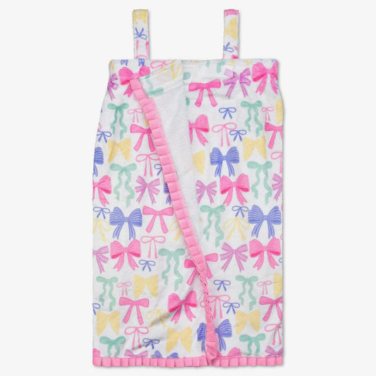 BP Pretty Bow Plush Spa Wrap M/L (10-14)