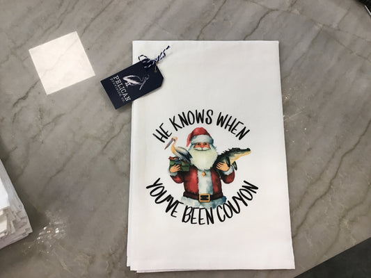 Santa Couyon Kitchen Towel