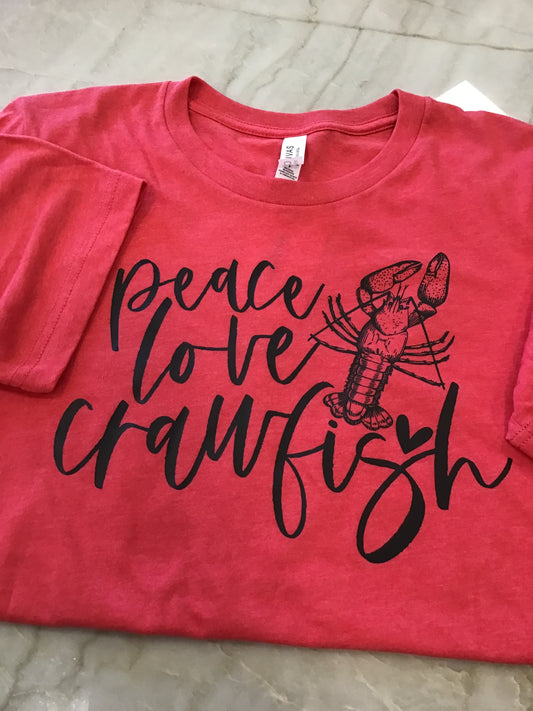 BBS Peace Love Crawfish Tee