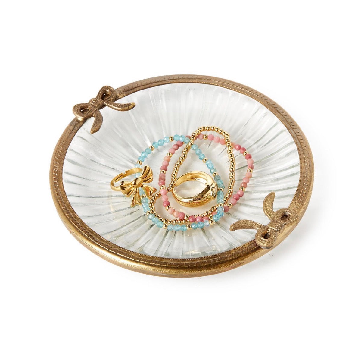 Antique Gold Trinket Tray