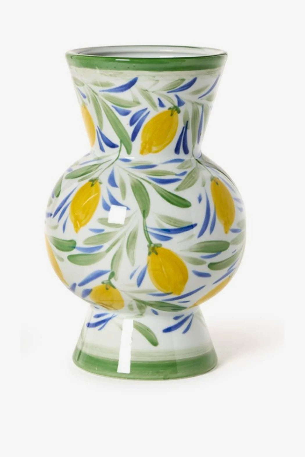 Hand Painted Lemon Vase Small