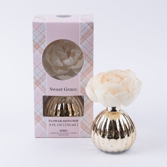 Sweet Grace Flower Diffuser Gold
