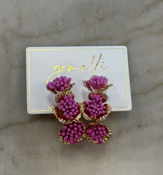 Gemelli Maxine Hoops Hot Pink