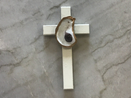 ED Wooden Cross w/ Oyster