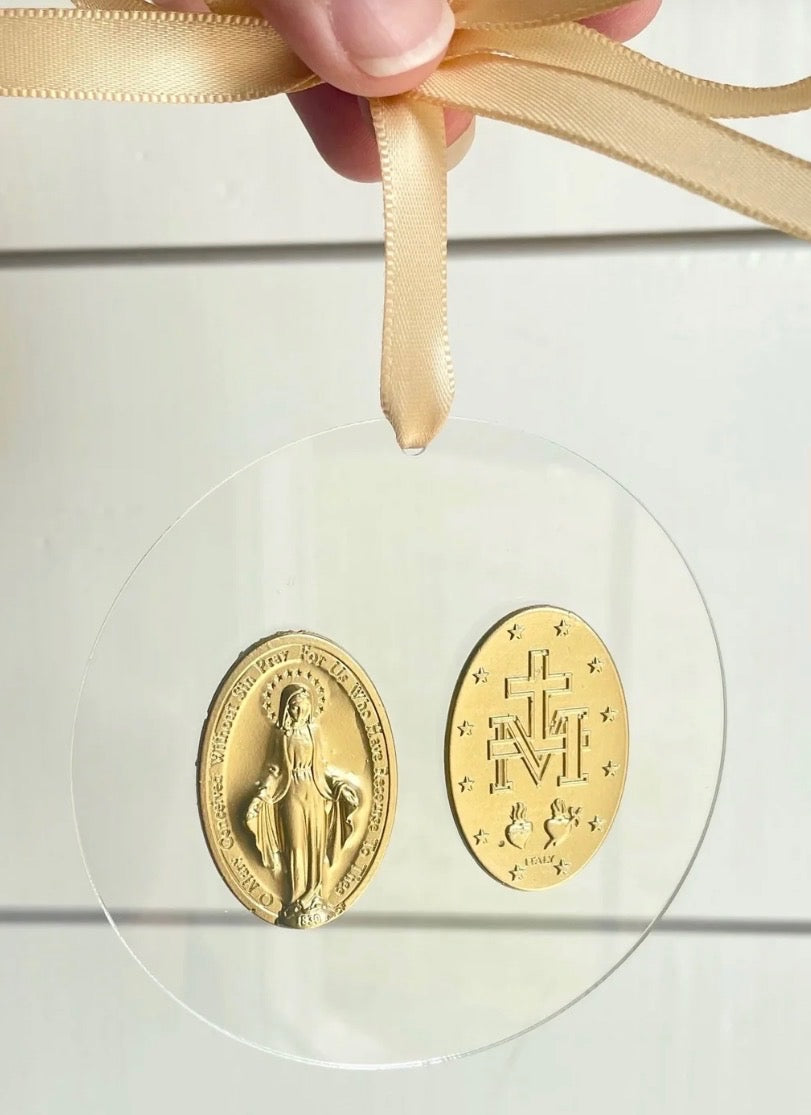 SC Miraculous Medal Ornament