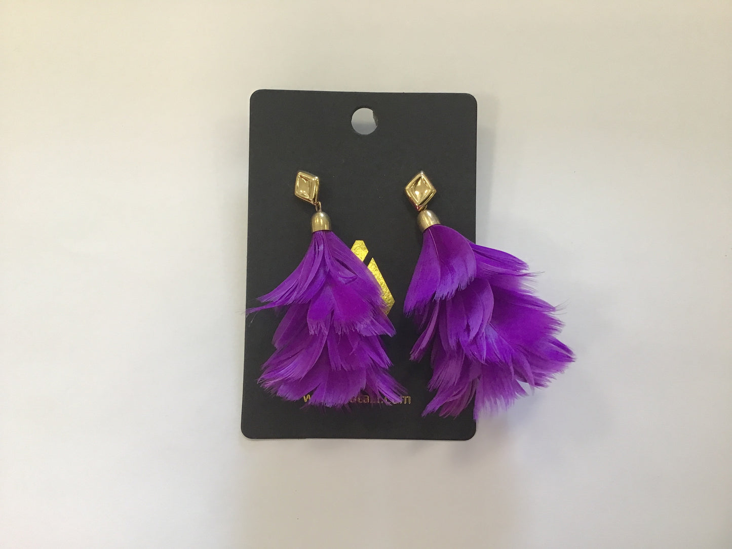 SJ Purple Feather Dangle