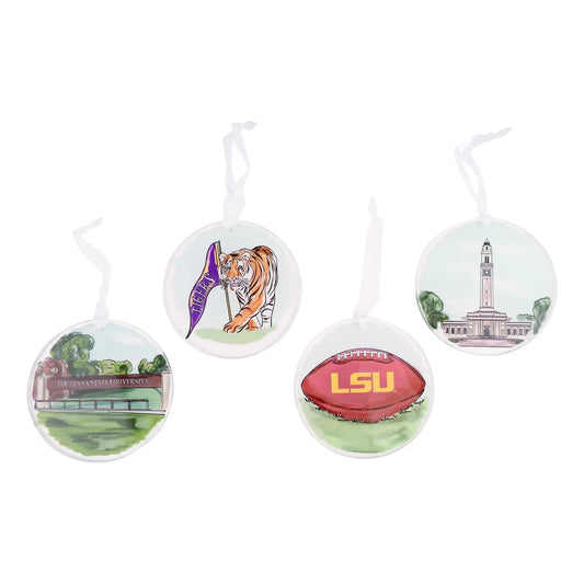 LSU Ornament Set/4