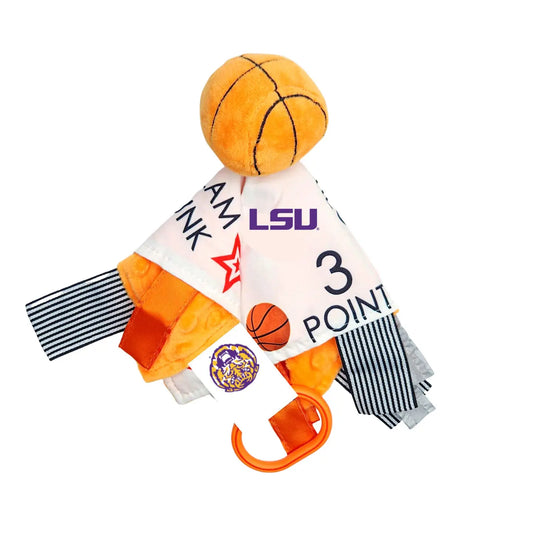 LSU Basketball Sensory Tag Toy