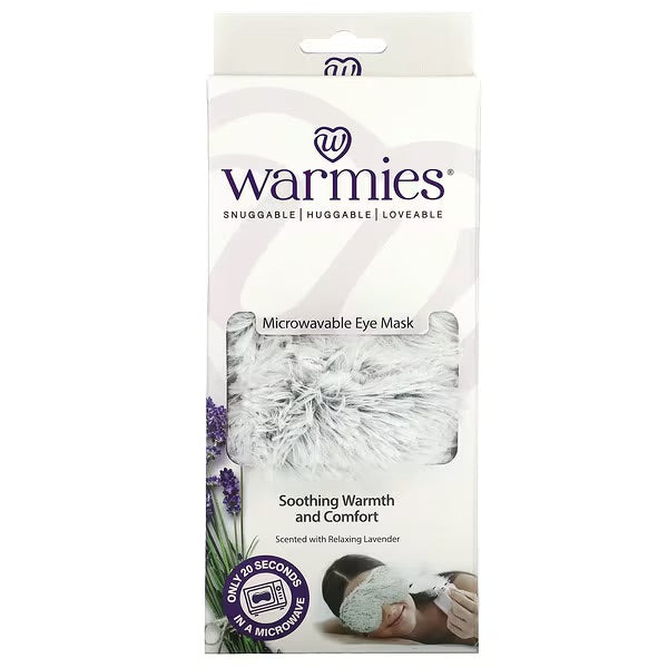 Marshmallow Gray Warmies Eye Mask