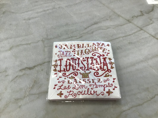 Louisiana Words Cocktail Napkins