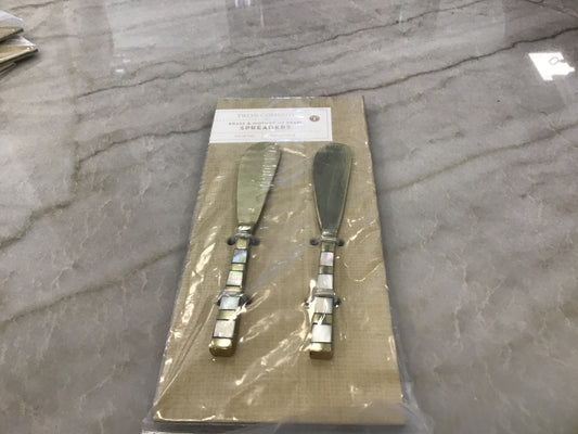 Brass & Mother of Pearl spreaders