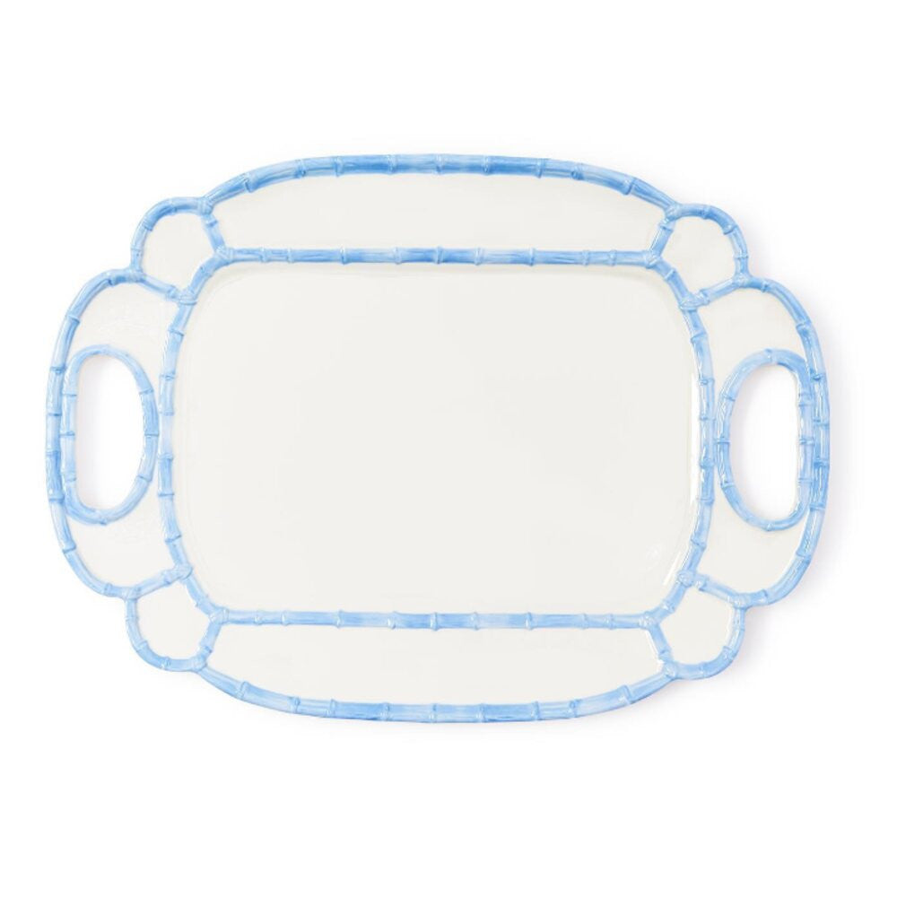 French Blue Bamboo Touch Platter