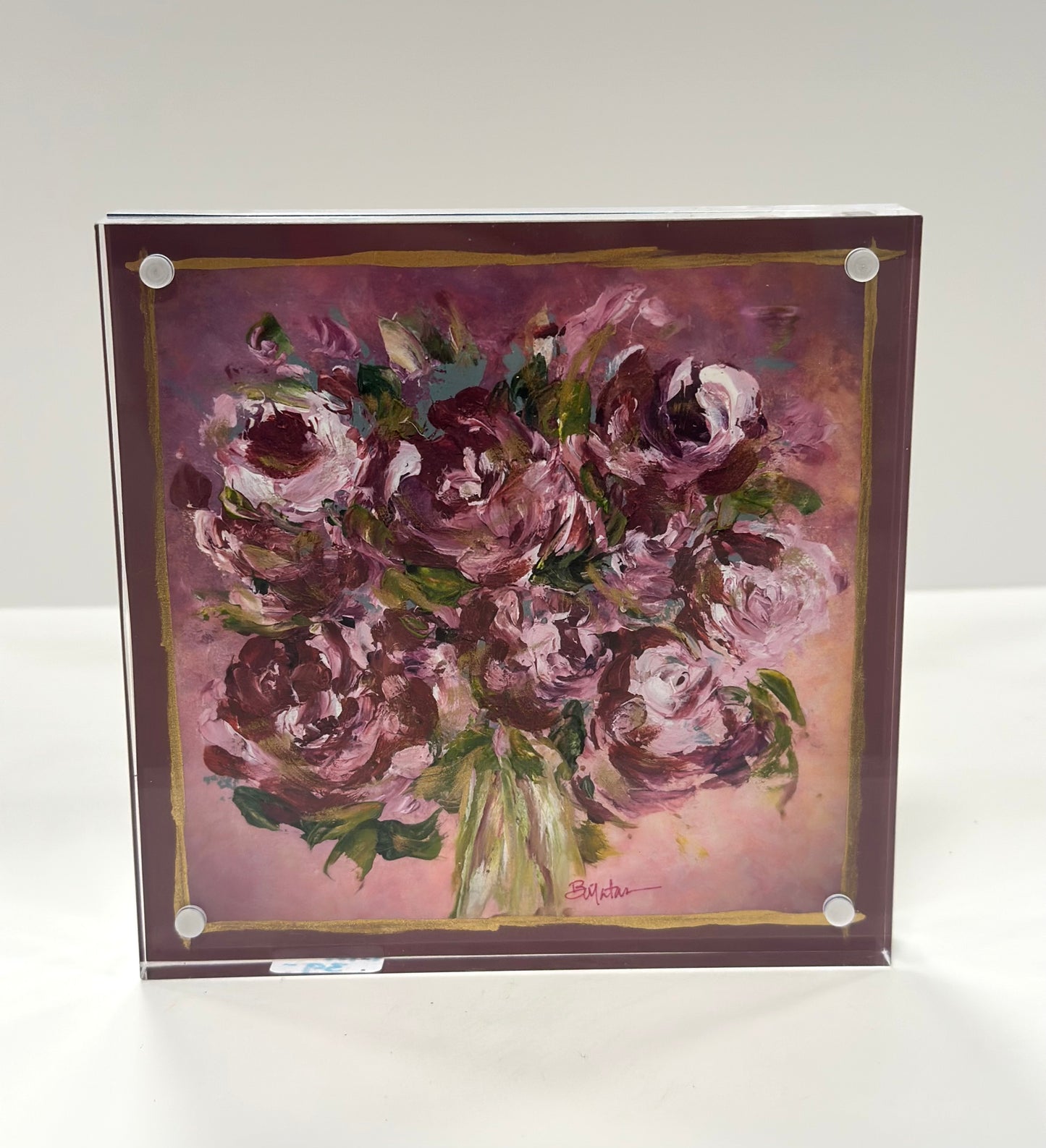 BM 5x5 floral acrylic