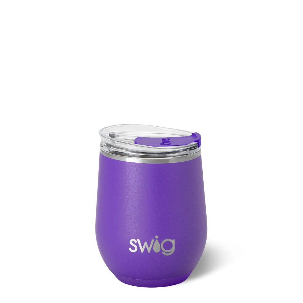 Purple Stemless Wine Cup (14oz)