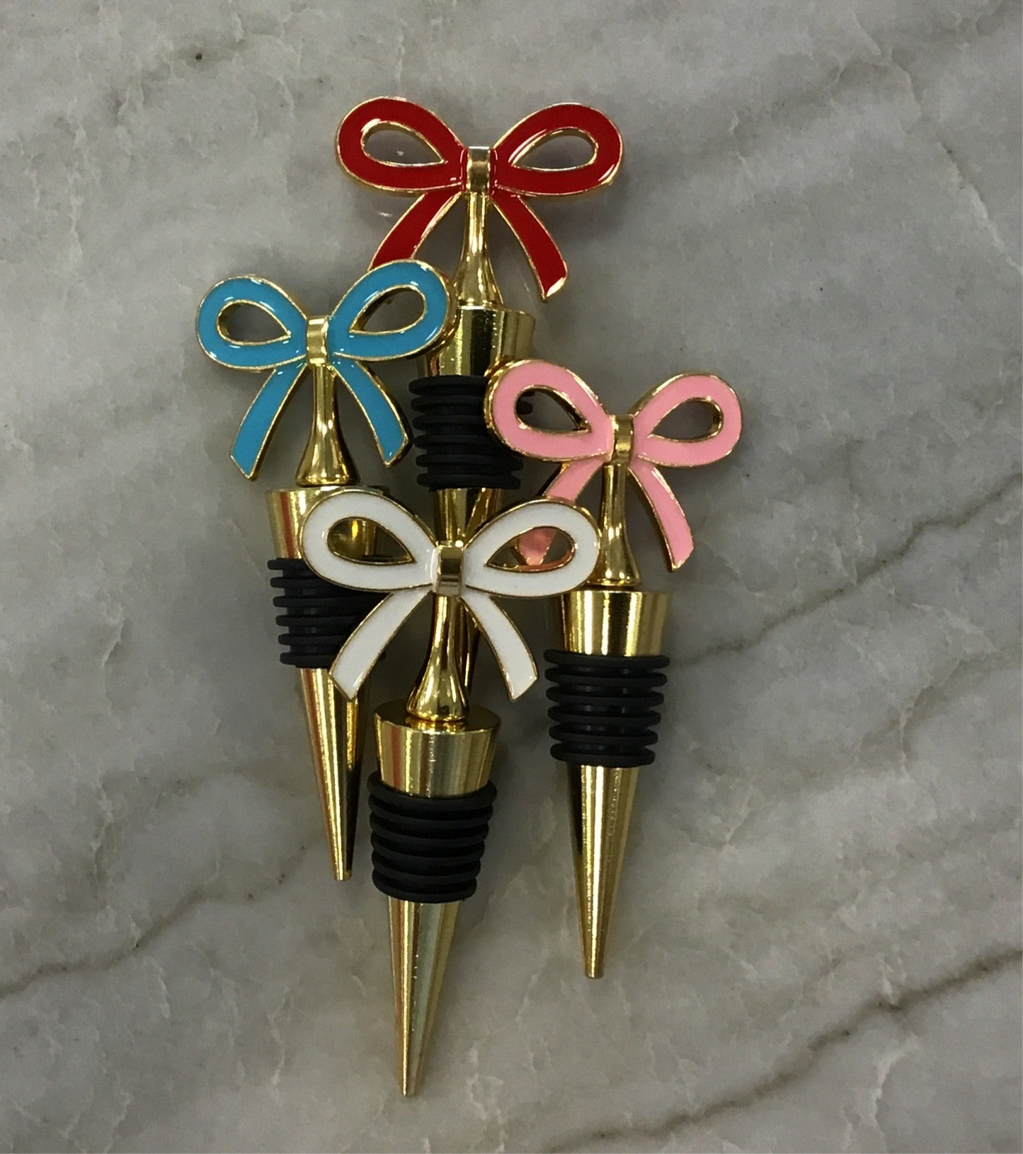 Gold Bow Wine Stopper