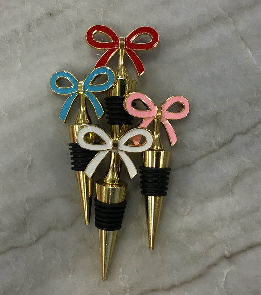 Gold Bow Wine Stopper