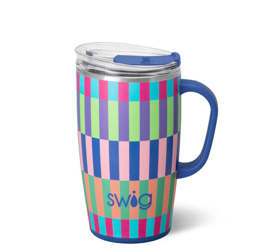 Swig Brite Stripe Travel Mug (18oz)