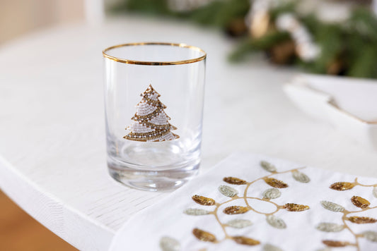 Cocktail Glass Embellished Tree