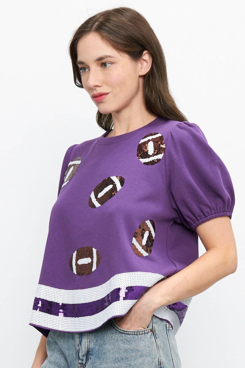 51098 - GAMEDAY SEQUIN TOP