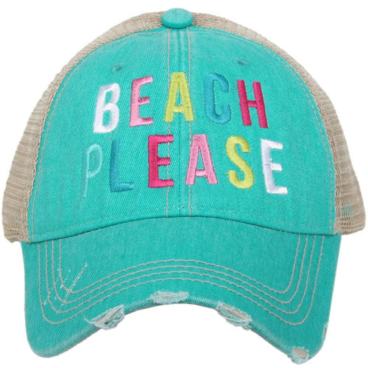 Beach Please Multicolored Trucker Hats