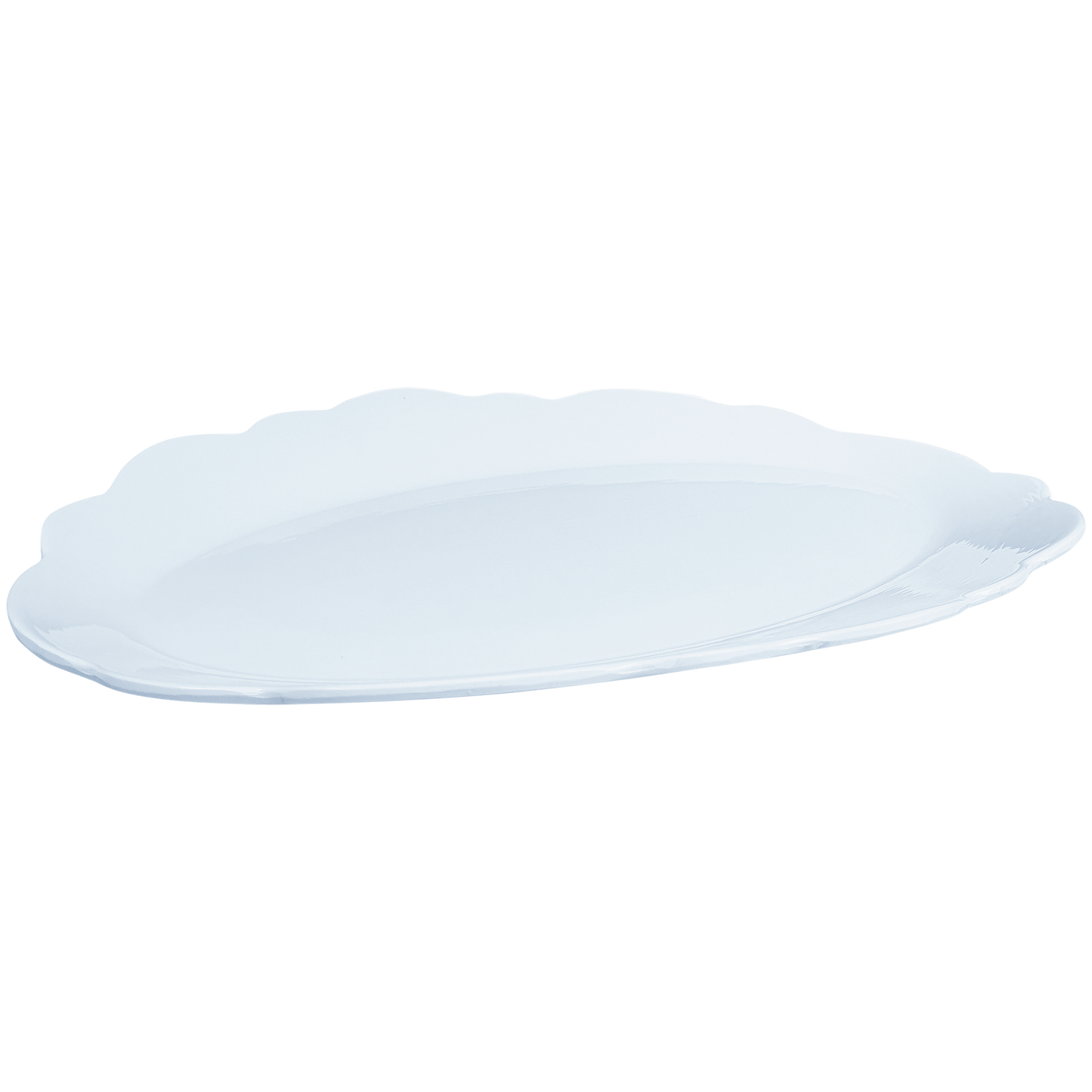 Scalloped Serving Oval