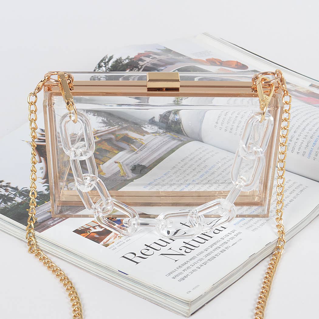 Plastic Link Handle Clear Clutch