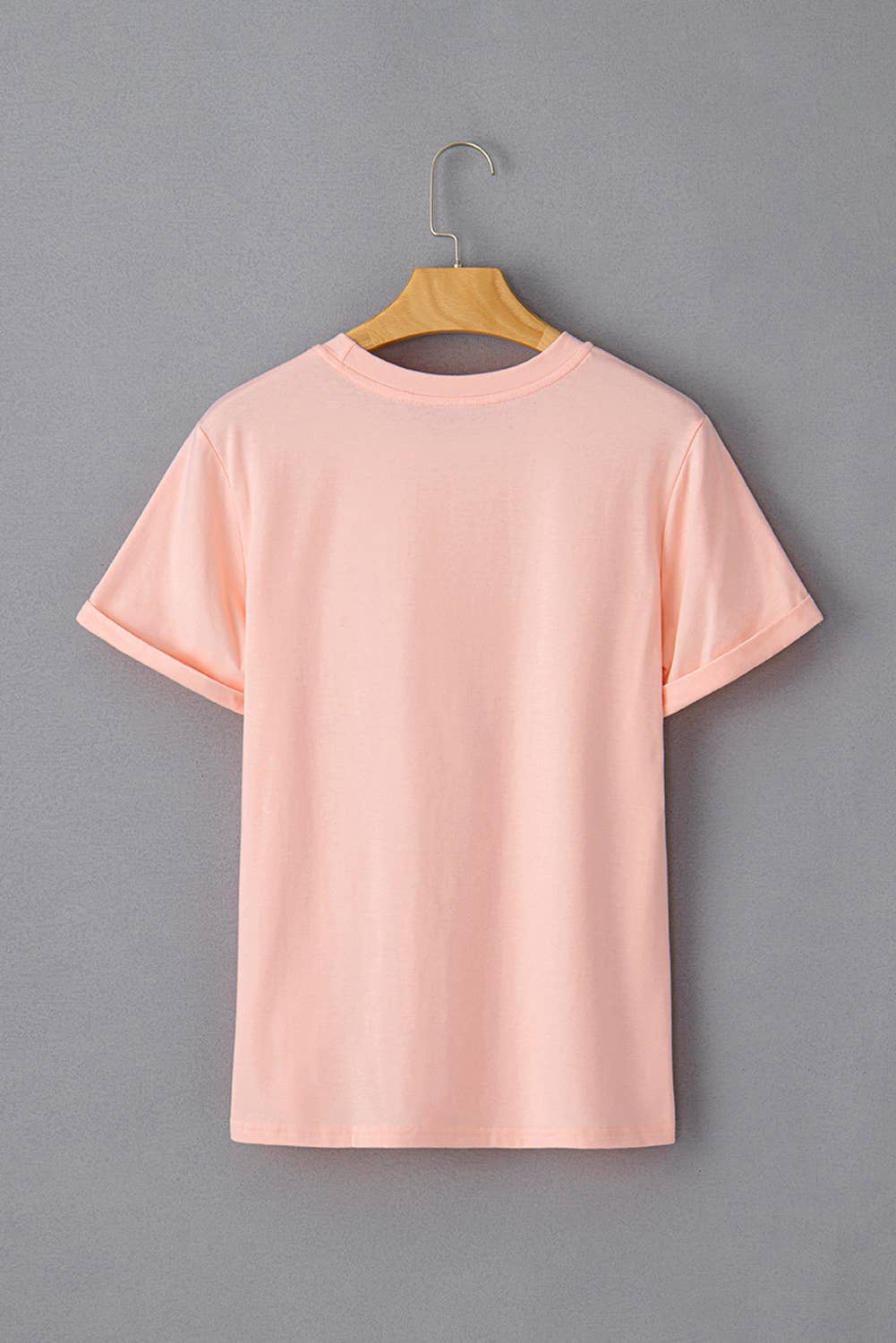 Multicolor Casual Plain Crew Neck Short Sleeve Tee | S-2XL
