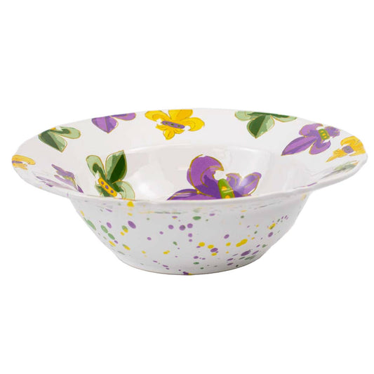 Orleans Bowl   White/Multi   12x12x3.5