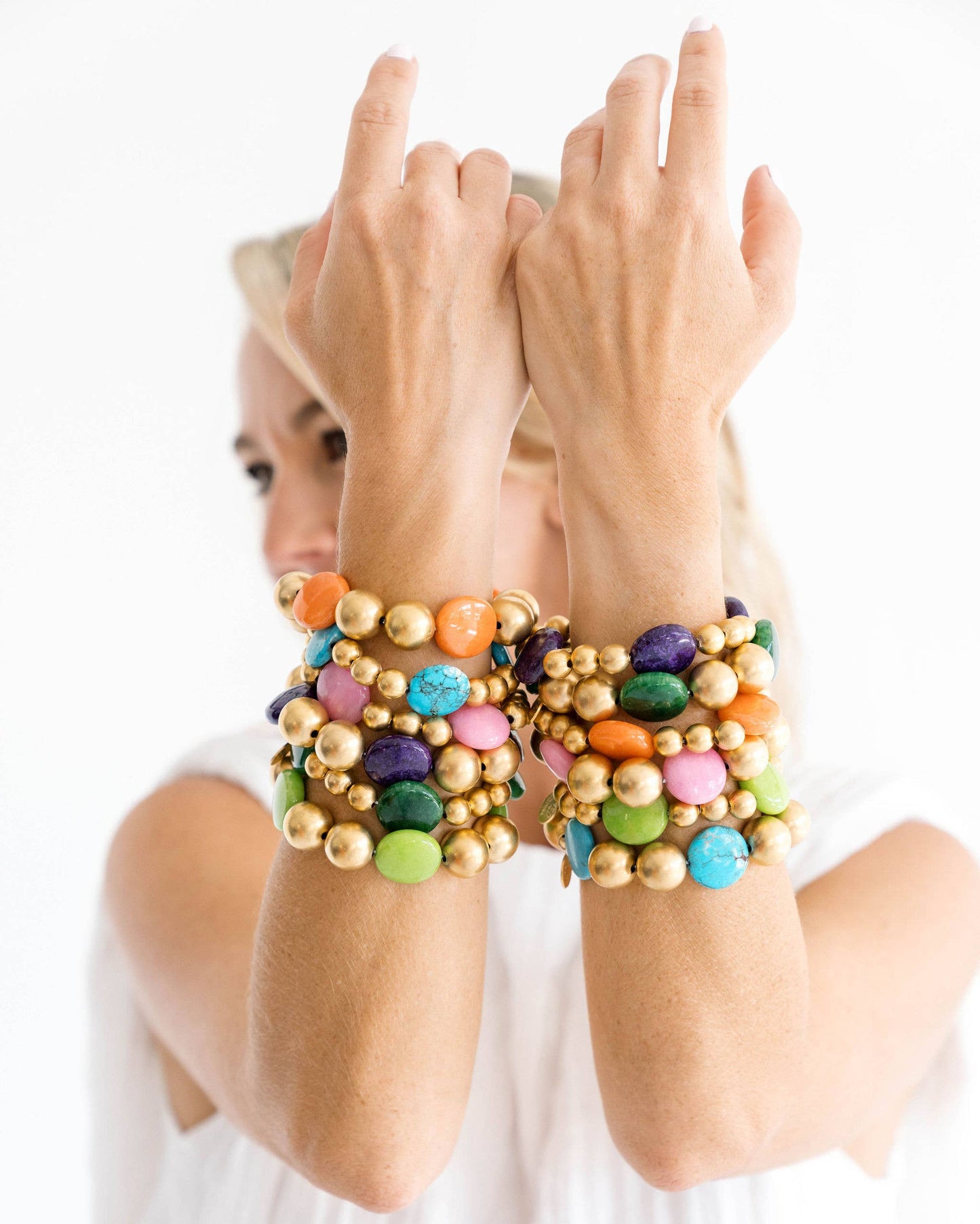 Midnight Purple Mini Margaret Stone Bracelet