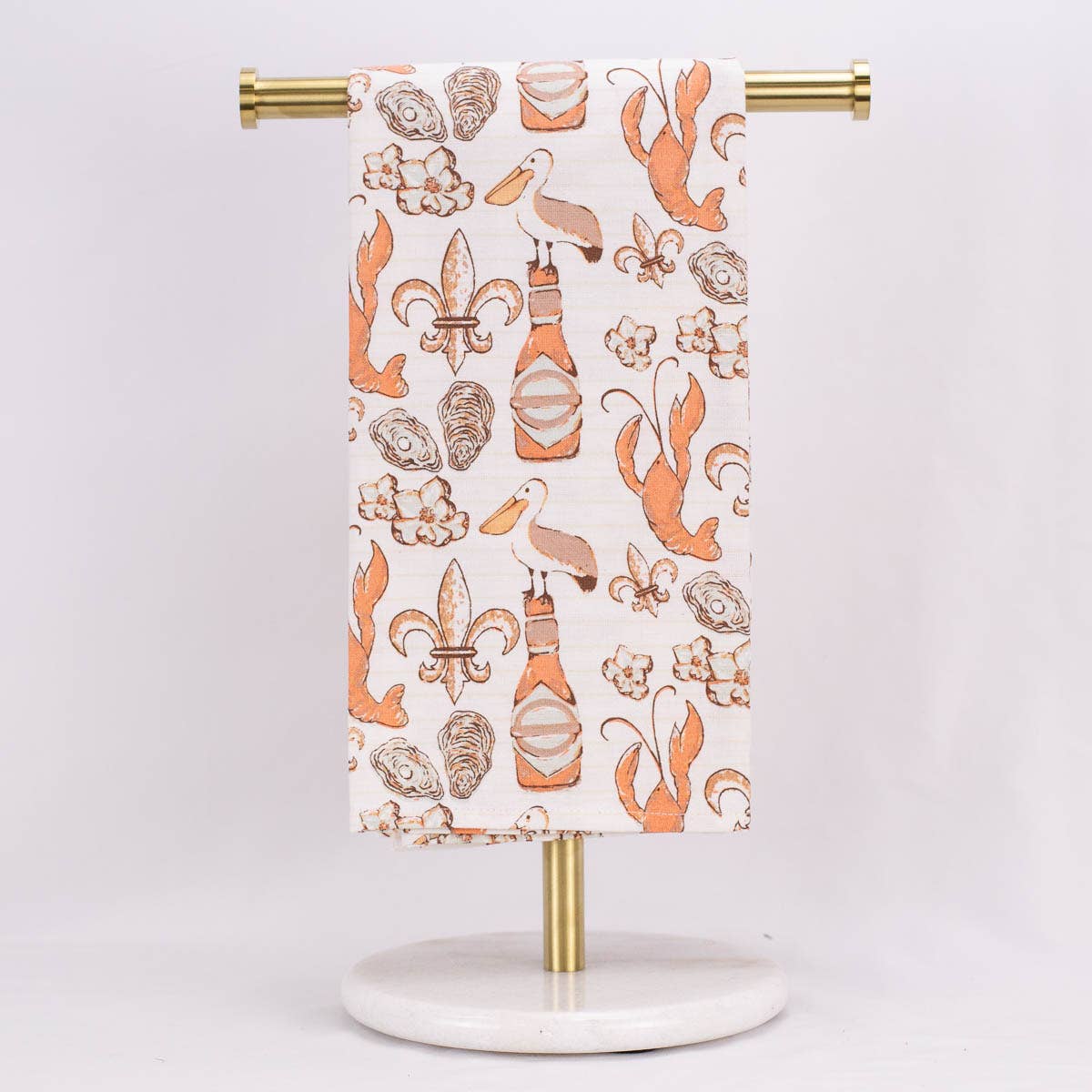 Cajun Dreams Hand Towel    White/Natural/Multi   20x28