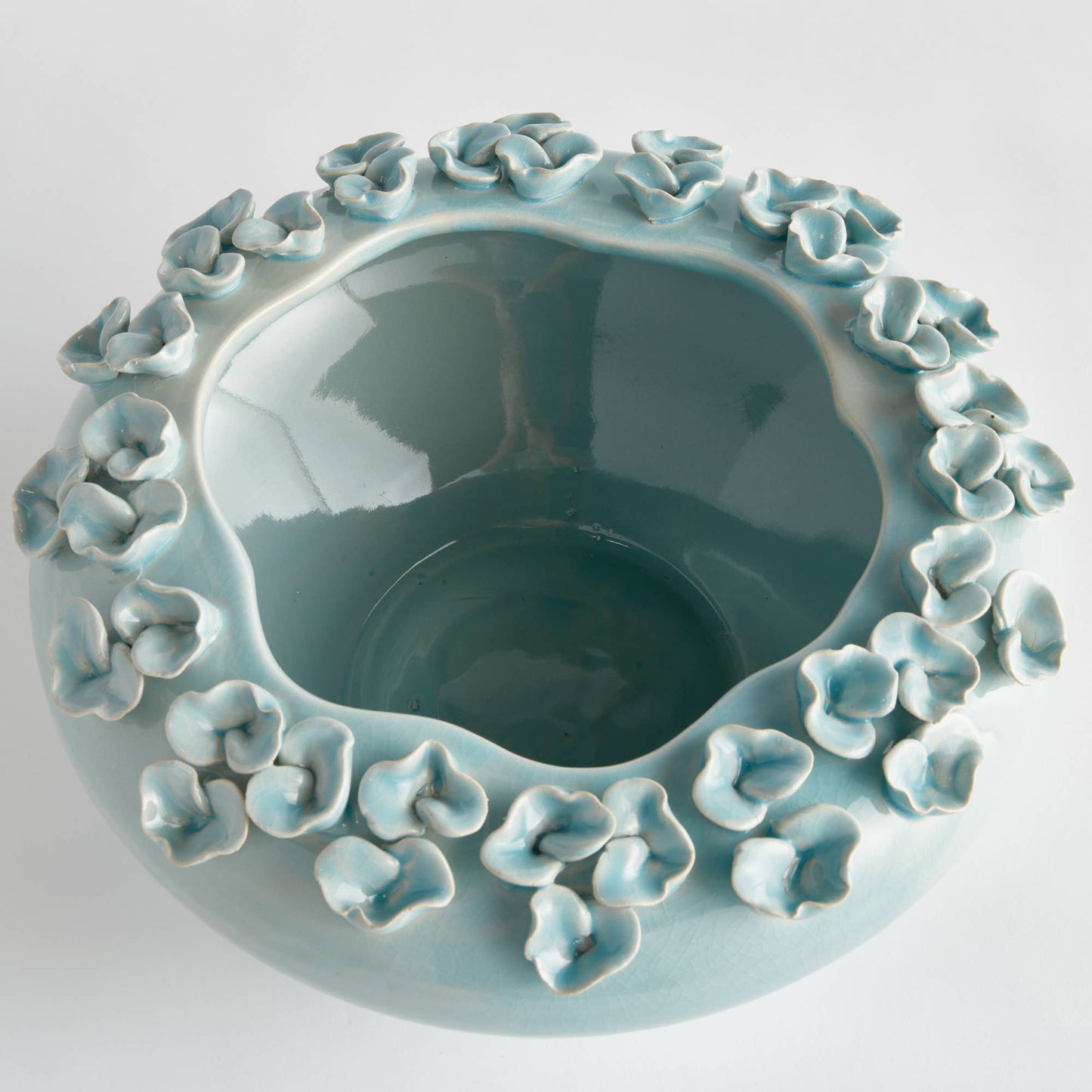 Petite Fleur Decorative Bowl, Blue