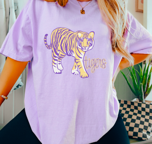 LSU Tiger Mascot Graphic Tee Football