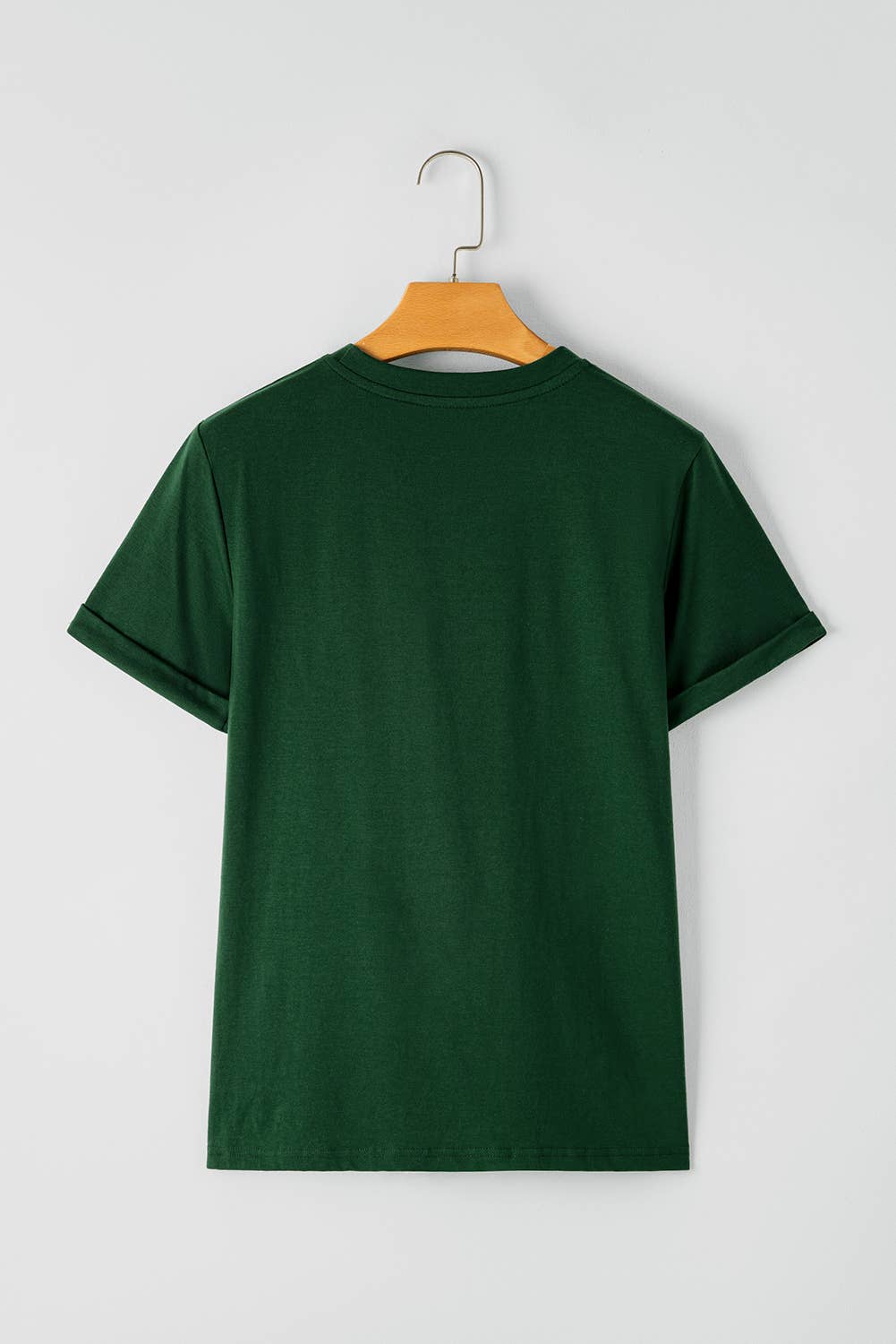 Multicolor Casual Plain Crew Neck Short Sleeve Tee | S-2XL