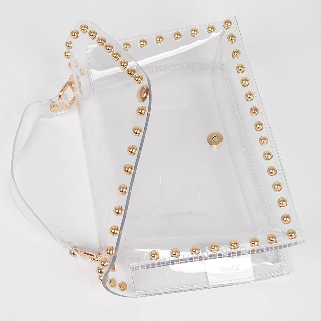 Round Stud Clear Bag