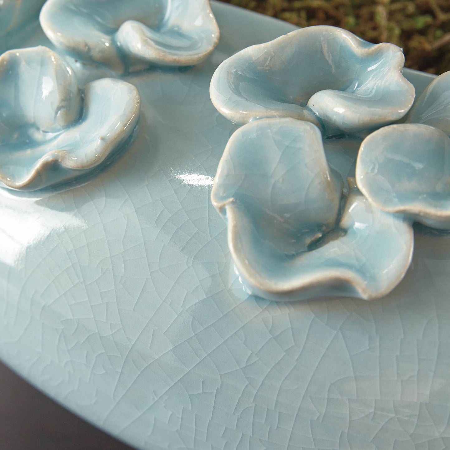 Petite Fleur Decorative Bowl, Blue