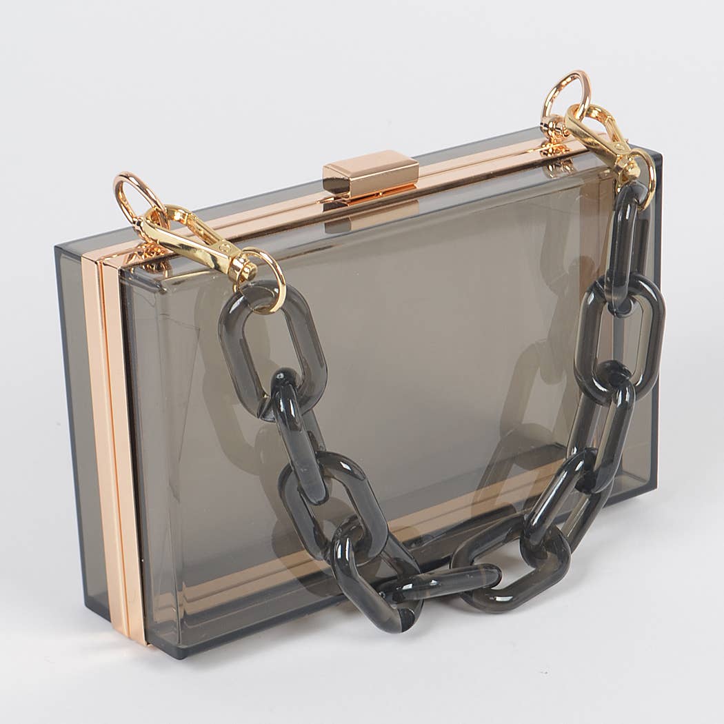 Plastic Link Handle Clear Clutch