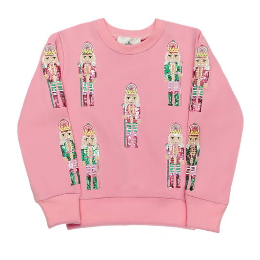 Pink and Teal Nutcracker Sweatshirt