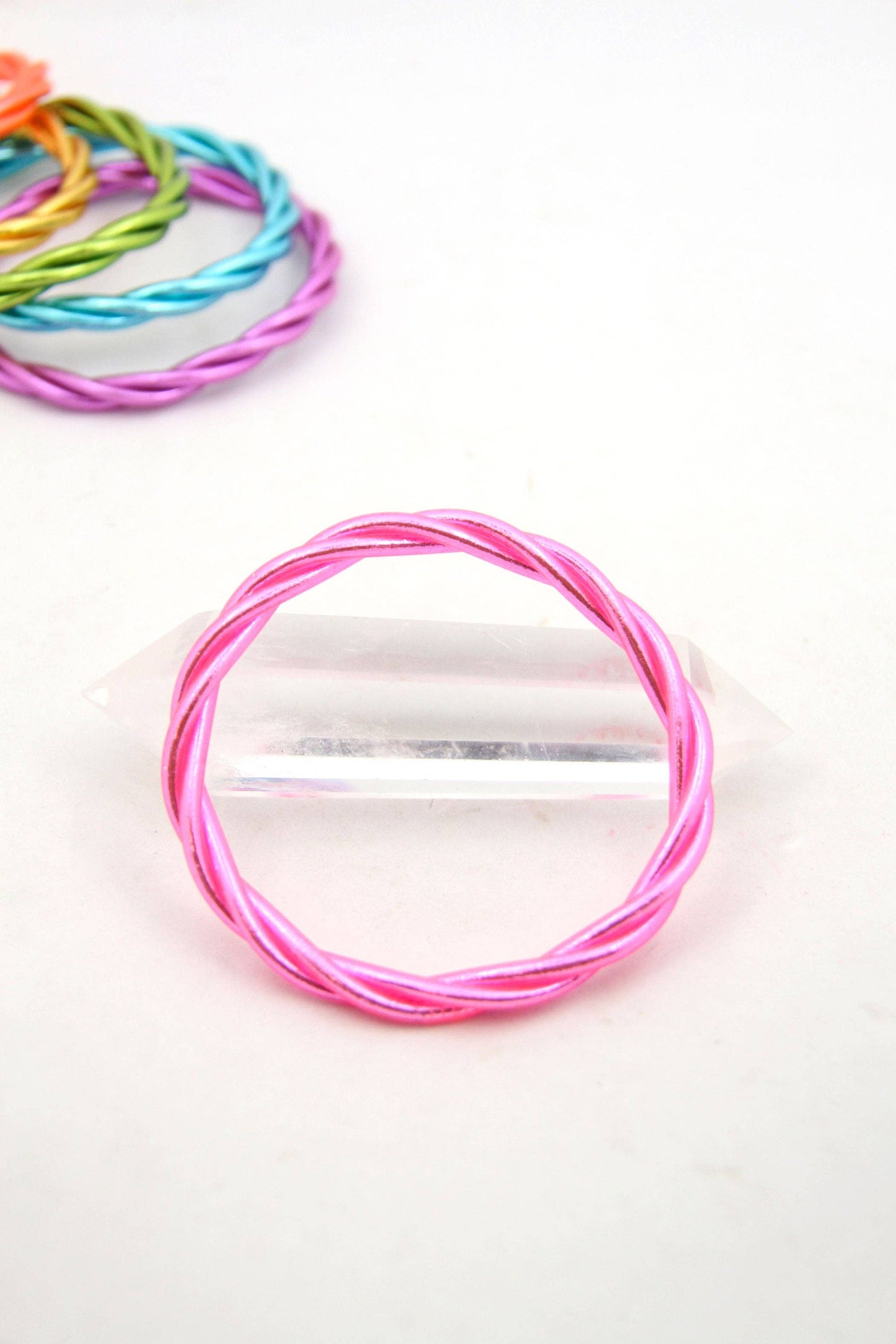 Single Twisted Thai Buddhist Temple Bracelet, Mantra Bangle