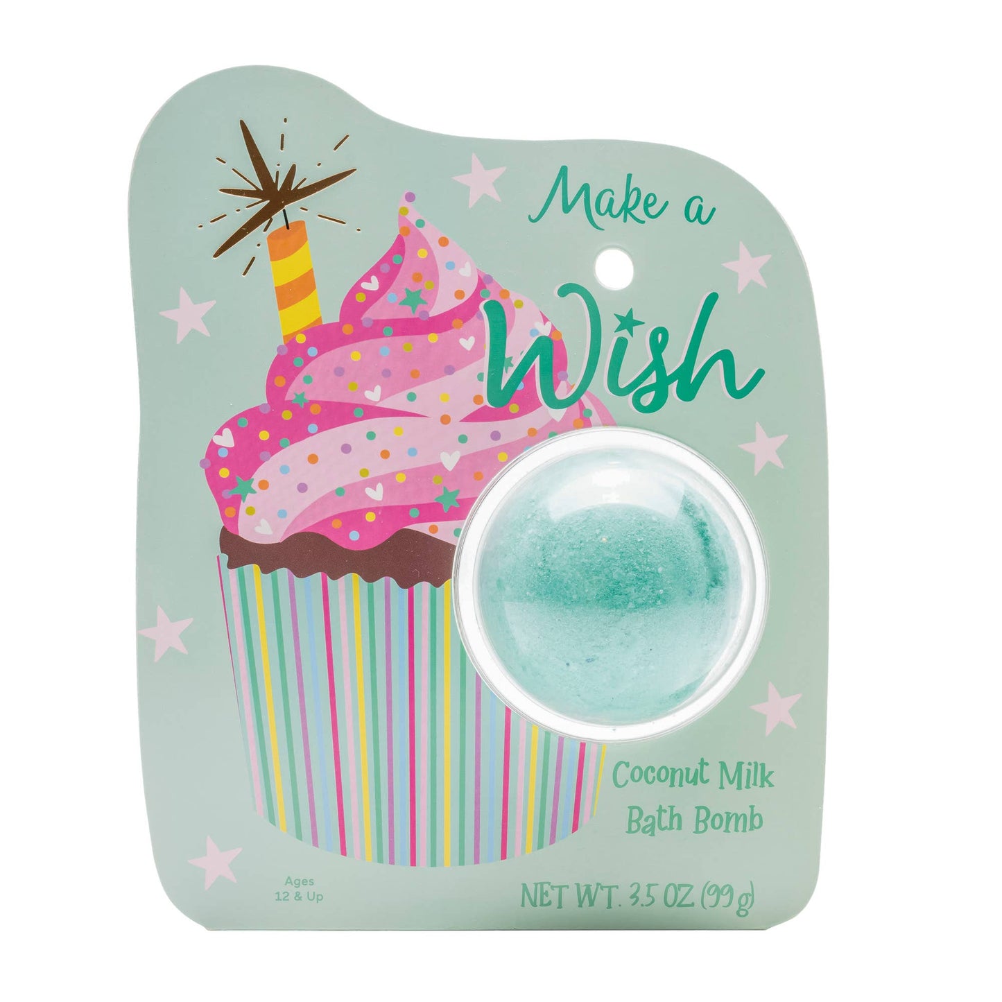 Birthday Cupcake Clamshell Bath Bomb - Make A Wish
