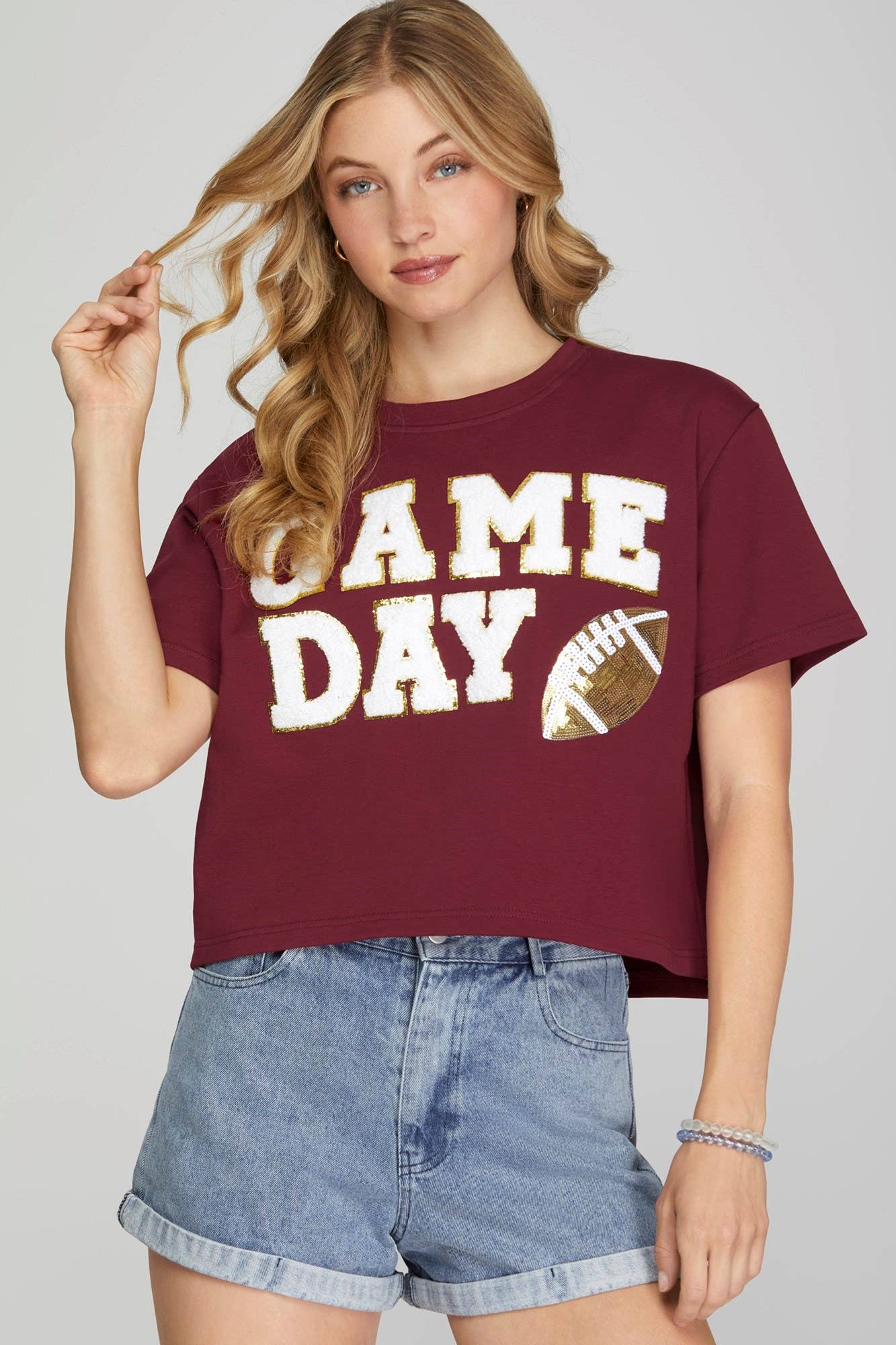 Game Day Football Patch Top