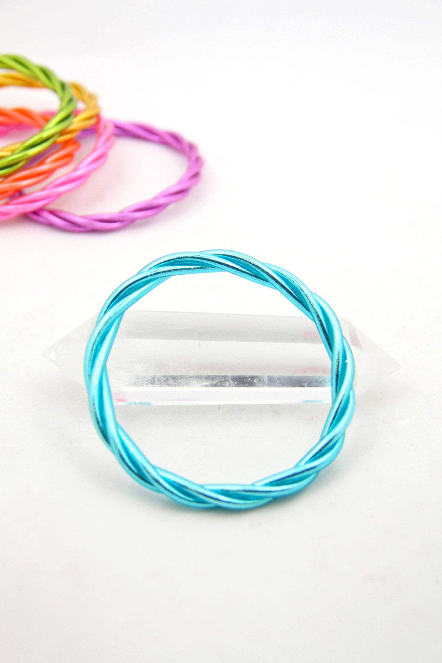 Single Twisted Thai Buddhist Temple Bracelet, Mantra Bangle