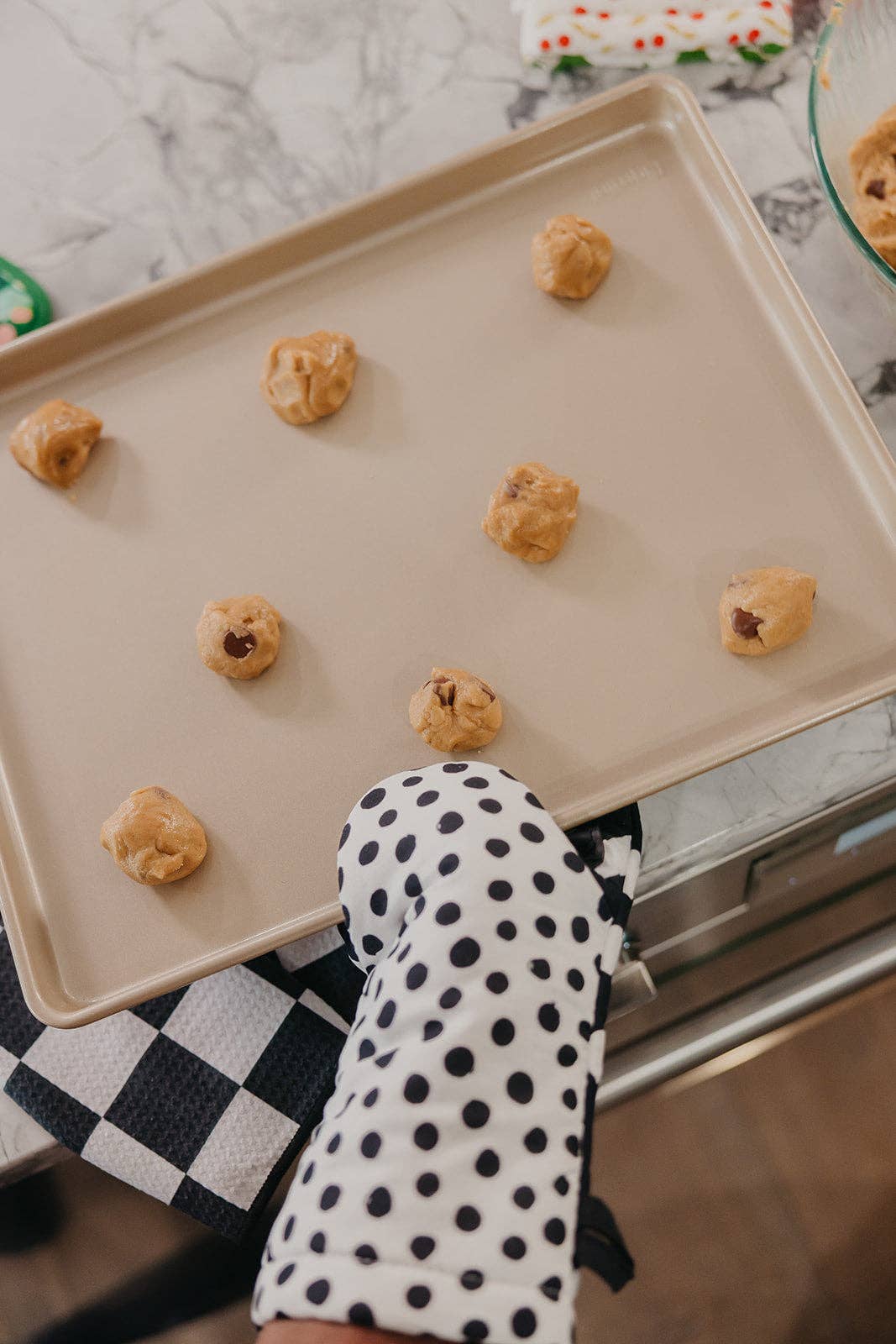 Polka Dottie Oven Mitt