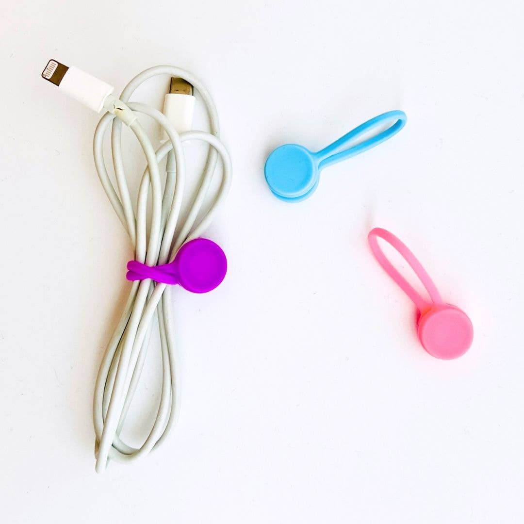 Thank You Gifts Magnetic Cord Ties 3pc - pink, blue, purple