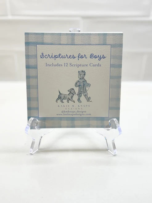 KMK Scripture Cards-Kids, Boy + Acrylic Stand