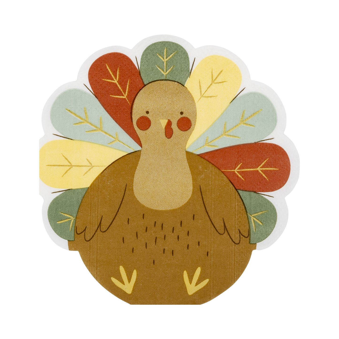 Shaped Turkey cocktail Napkin