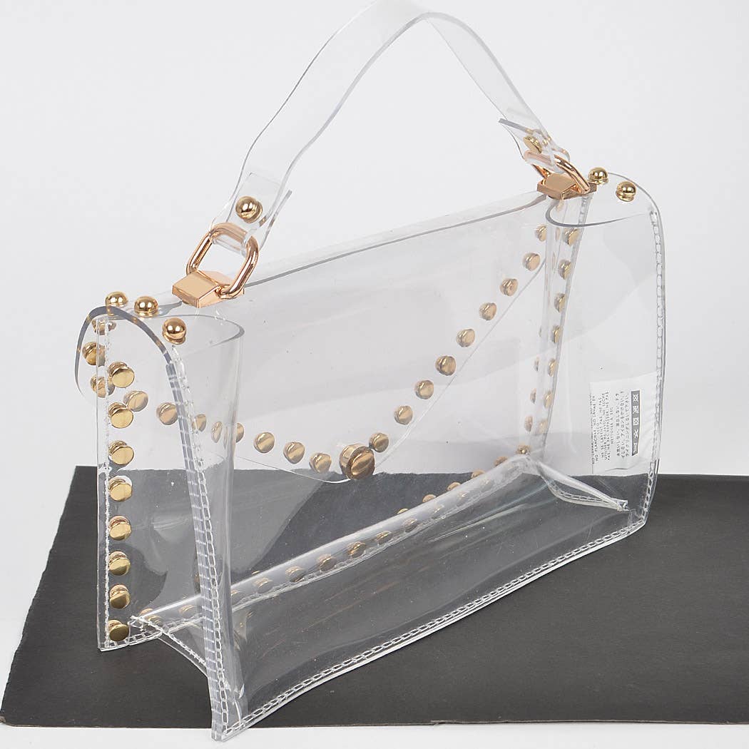 Round Stud Clear Bag